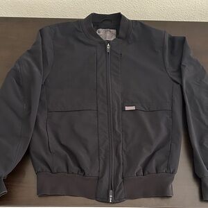 Figs womens Classic Black Bomber Jacket